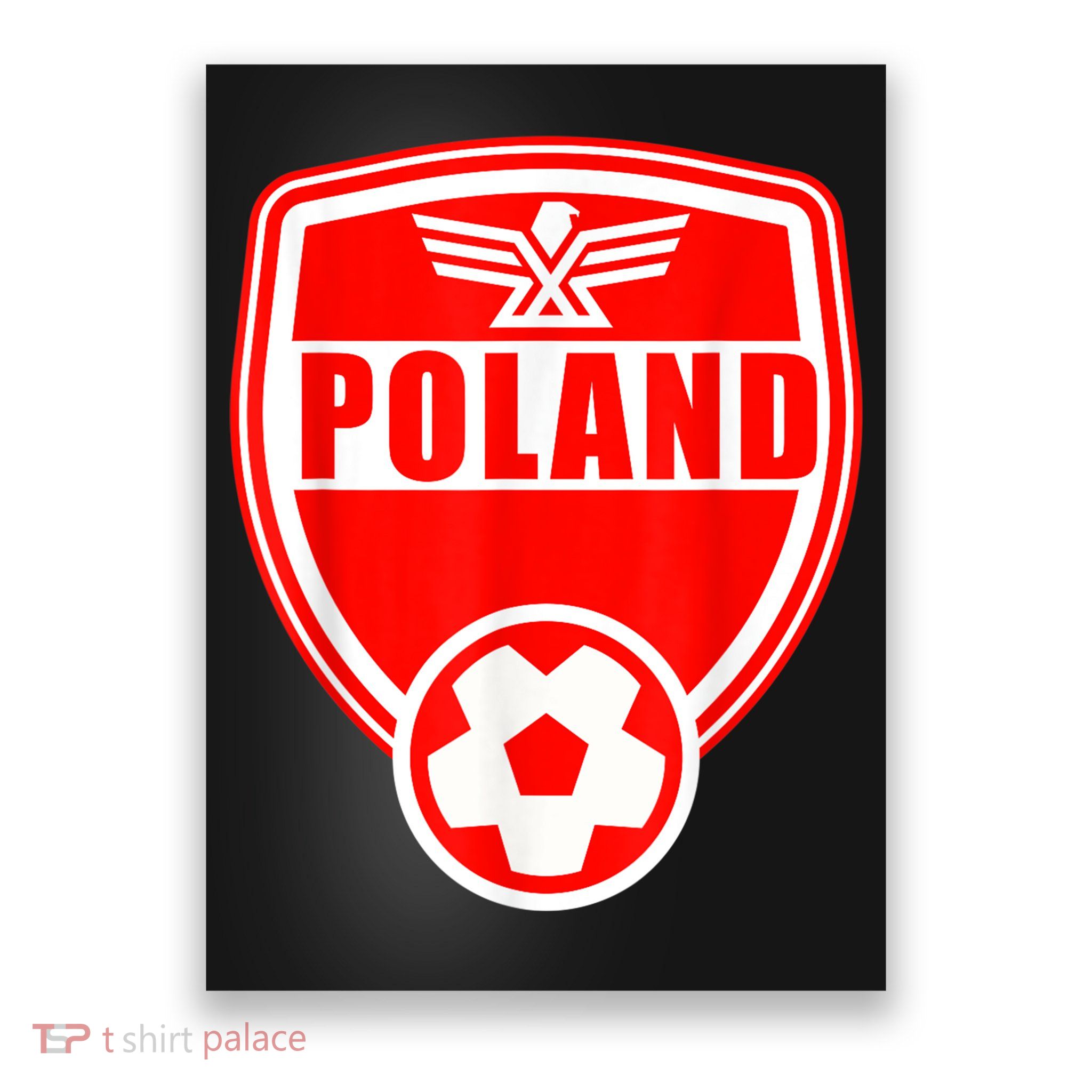 Poland Soccer Jersey Gift Poland Football Fans   Poster