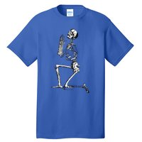 Praying Skeleton Kneeling Skull Emo Halloween Tall T-Shirt