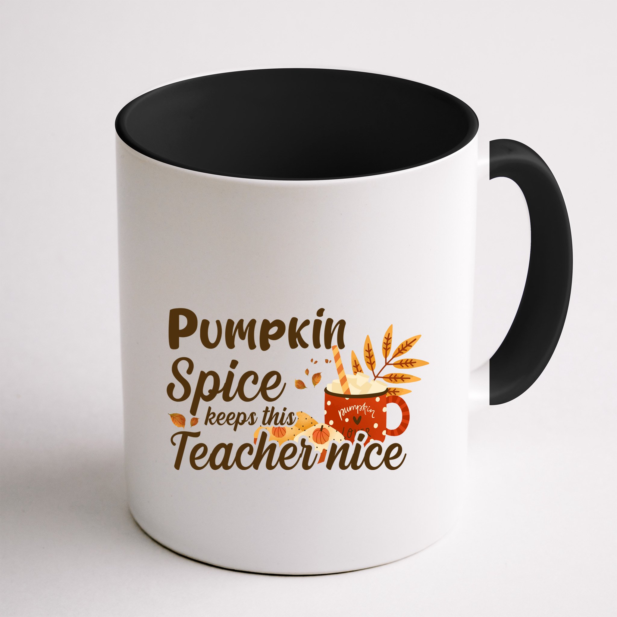 Pumpkin Spice Keeps This Teacher Nice Mug