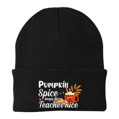 Pumpkin Spice Keeps This Teacher Nice Beanie