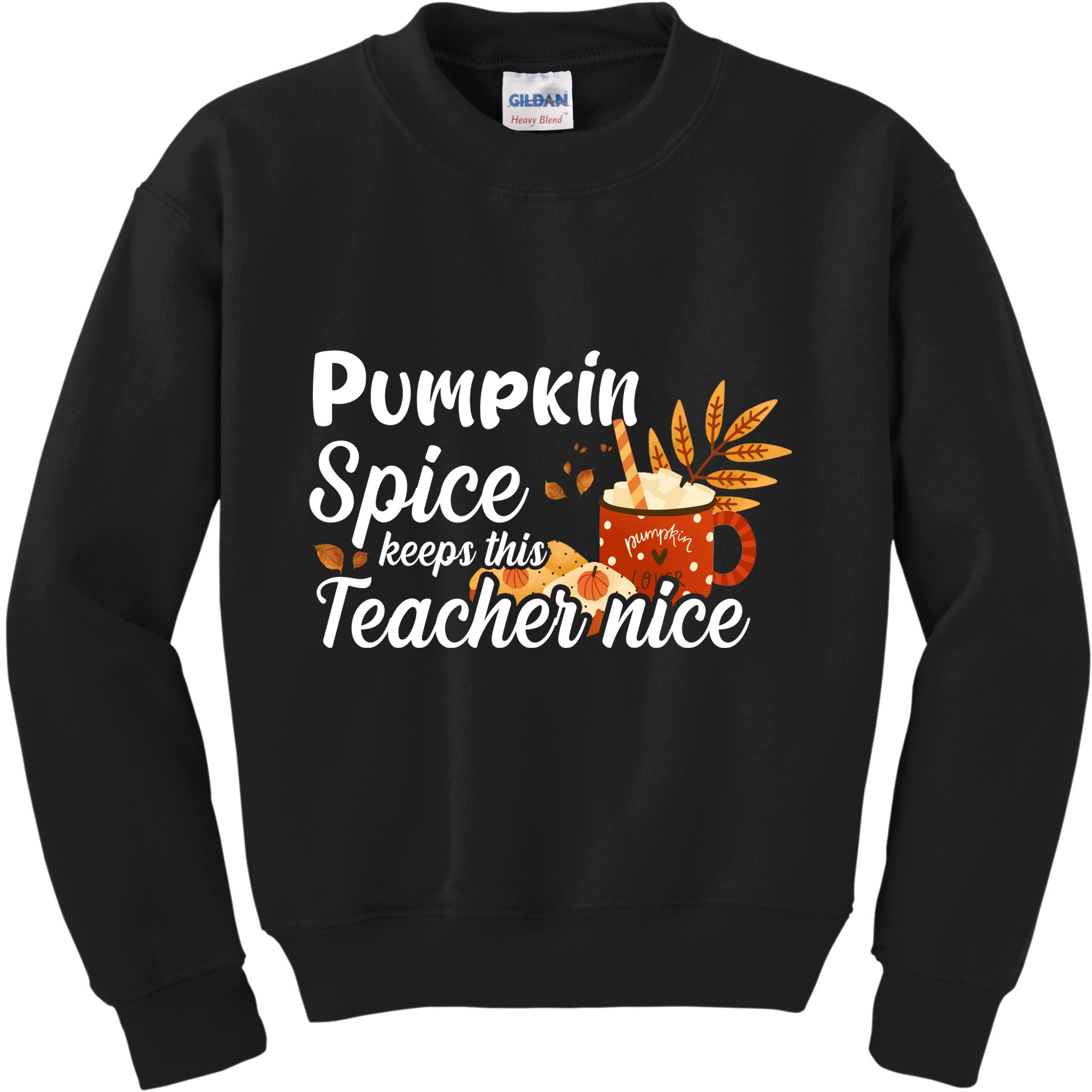 Pumpkin Spice Keeps This Teacher Nice Kids Sweatshirt