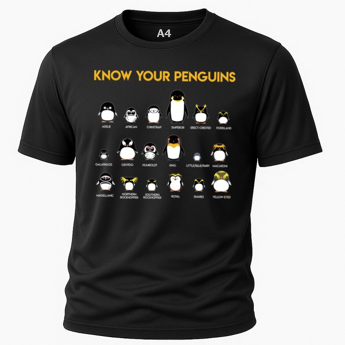 Penguin Species Know Your Penguins Gift Cooling Performance Crew T-Shirt