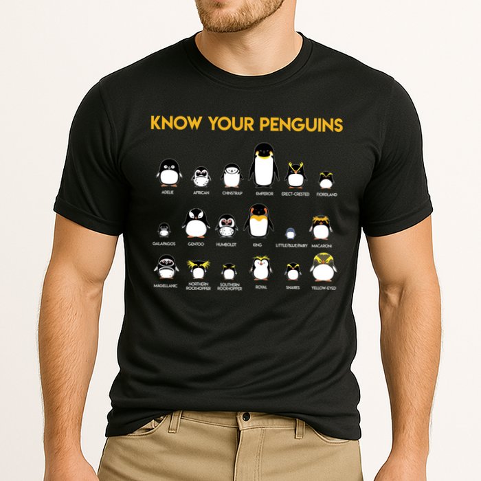 Penguin Species Know Your Penguins Gift Cooling Performance Crew T-Shirt