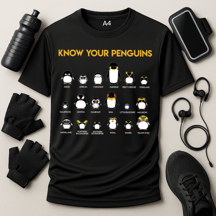 Penguin Species Know Your Penguins Gift Cooling Performance Crew T-Shirt