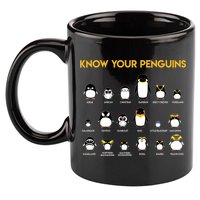 Penguin Species Know Your Penguins Gift 11oz C Handle Ceramic Mug