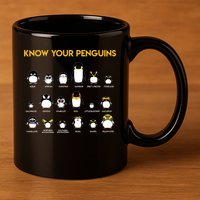 Penguin Species Know Your Penguins Gift 11oz C Handle Ceramic Mug