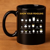 Penguin Species Know Your Penguins Gift 11oz C Handle Ceramic Mug