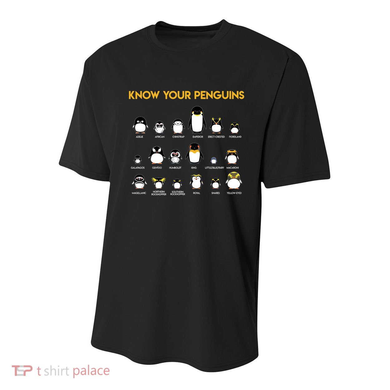 Penguin Species Know Your Penguins Gift Youth Performance Sprint T-Shirt