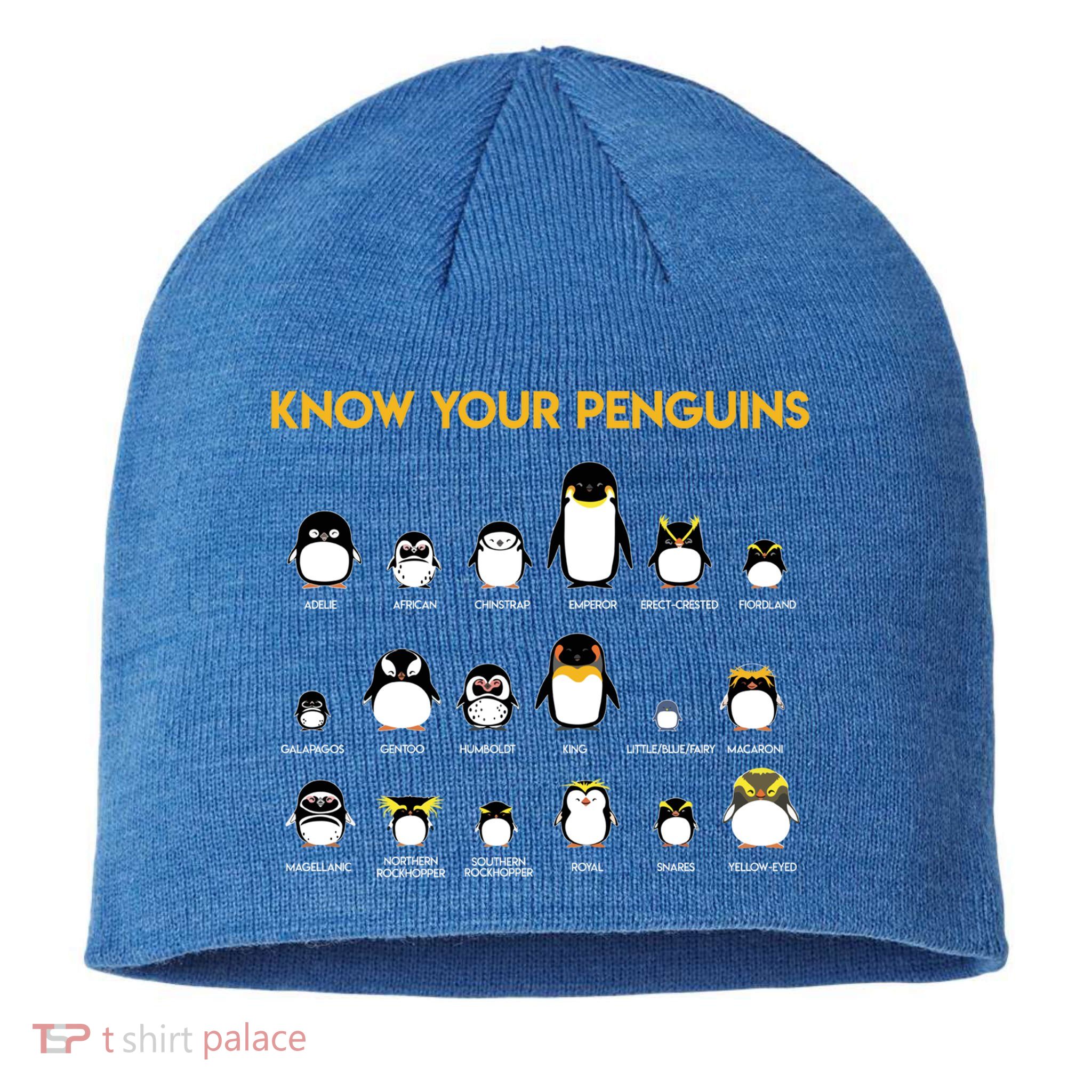 Penguin Species Know Your Penguins Gift Sustainable Beanie