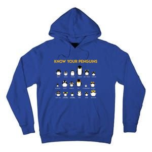 Penguin Species Know Your Penguins Gift Tall Hoodie