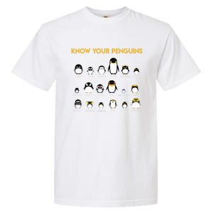 Penguin Species Know Your Penguins Gift Garment-Dyed Heavyweight T-Shirt