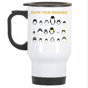 Penguin Species Know Your Penguins Gift Stainless Steel Travel Mug