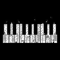 Piano Skyline Keyboard Music Cooling Performance Crew T-Shirt