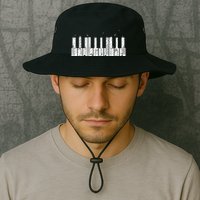Piano Skyline Keyboard Music Bucket Hat
