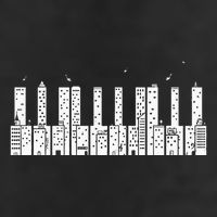 Piano Skyline Keyboard Music 11oz C Handle Ceramic Mug