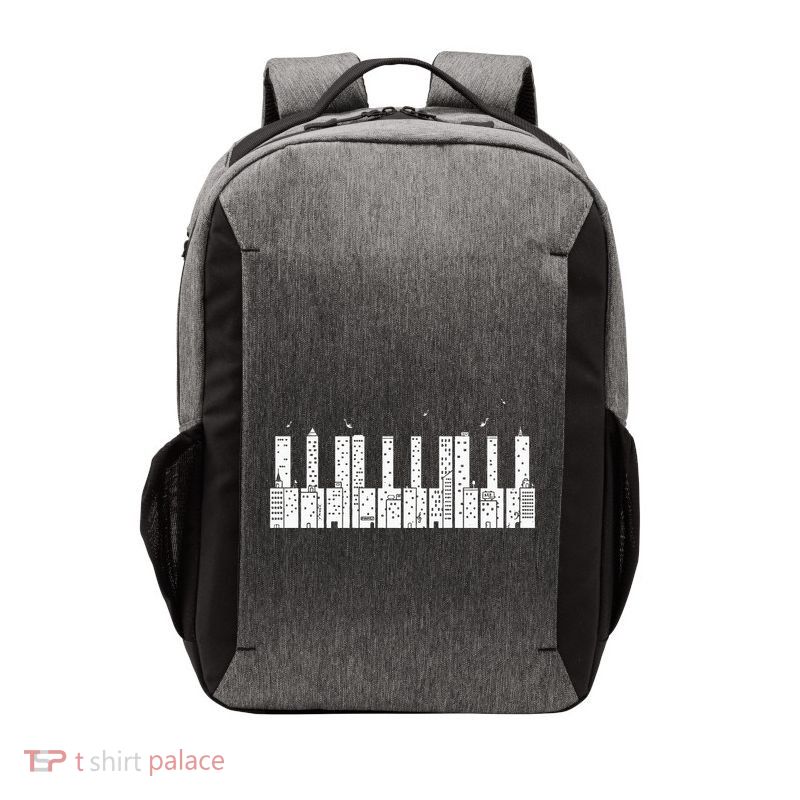 Piano Skyline Keyboard Music Vector Backpack