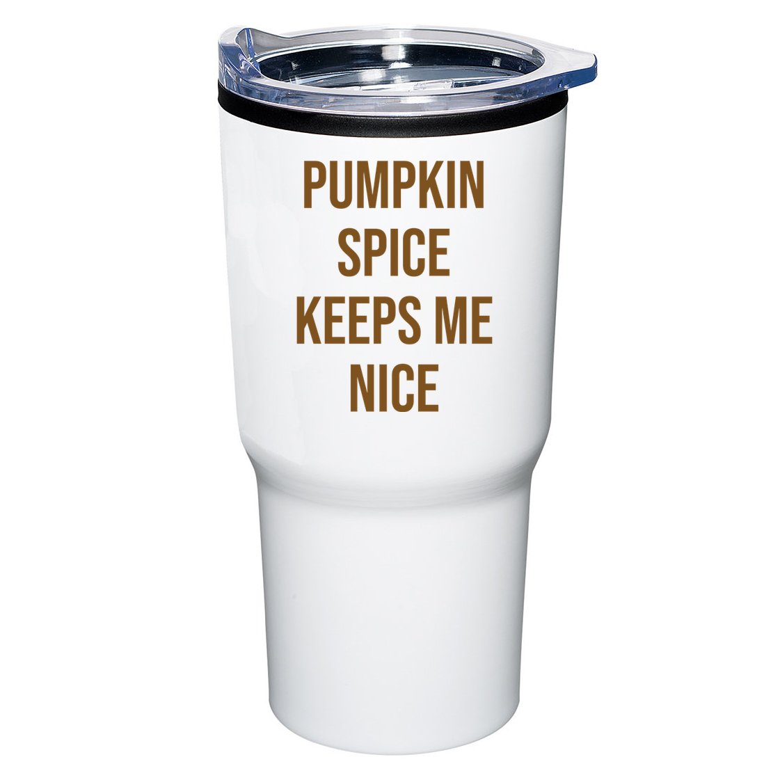 Pumpkin Spice Keeps Me Nice Funny Fall Tumbler