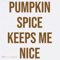 Pumpkin Spice Keeps Me Nice Funny Fall Poster