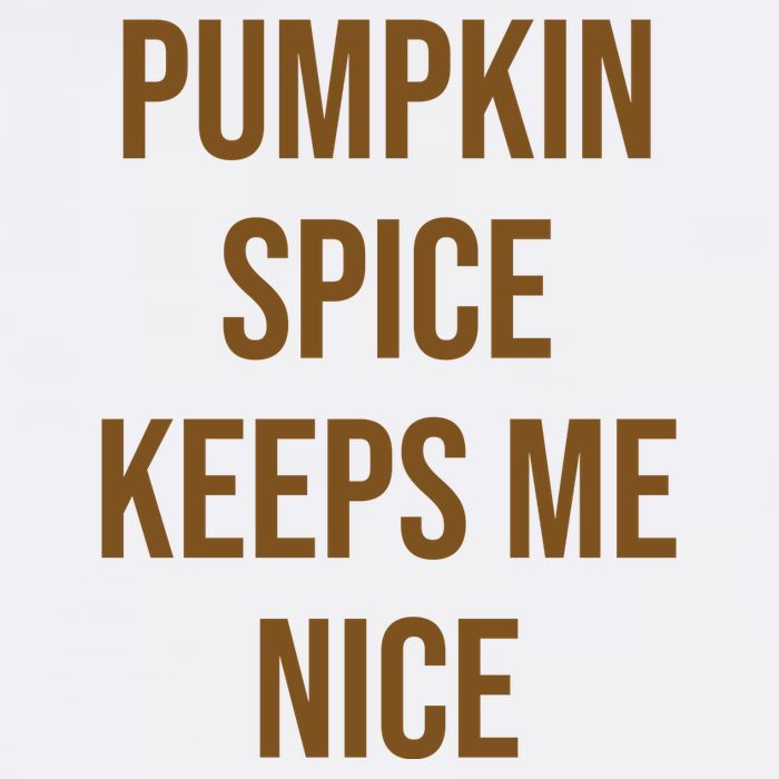Pumpkin Spice Keeps Me Nice Funny Fall Cropped Pullover Crew