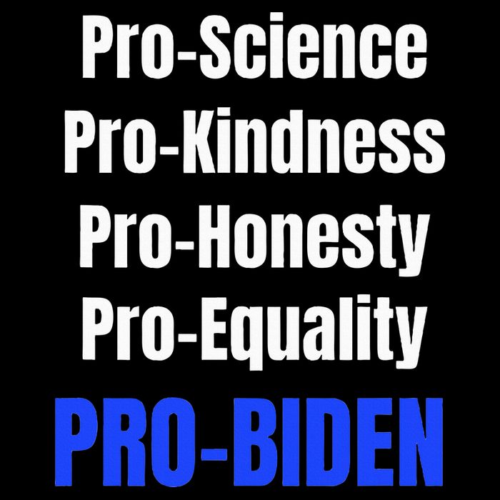 Pro Science Kindness Equality Honesty Pro Biden Joe For Prez Poster