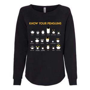 Penguin Species Know Your Penguins Gift Funny Gift Womens California Wash Sweatshirt