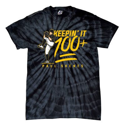 Paul Skenes Keepin It 100 Pittsburgh Baseball Tie-Dye T-Shirt