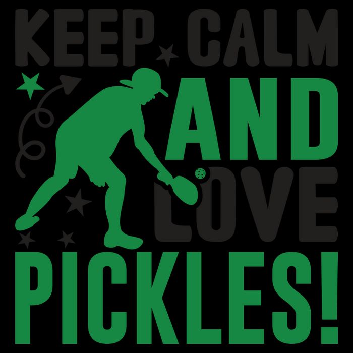 Pickleball Sport Keep Calm And Love Pickles Player Gift City Backpack