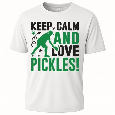 Pickleball Sport Keep Calm And Love Pickles Player Gift Performance Shirt