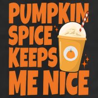 Pumpkin Spice Keeps Me Nice Coffee Lover Holiday Adult Drive Performance Visor