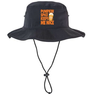 Pumpkin Spice Keeps Me Nice Coffee Lover Holiday Bucket Hat
