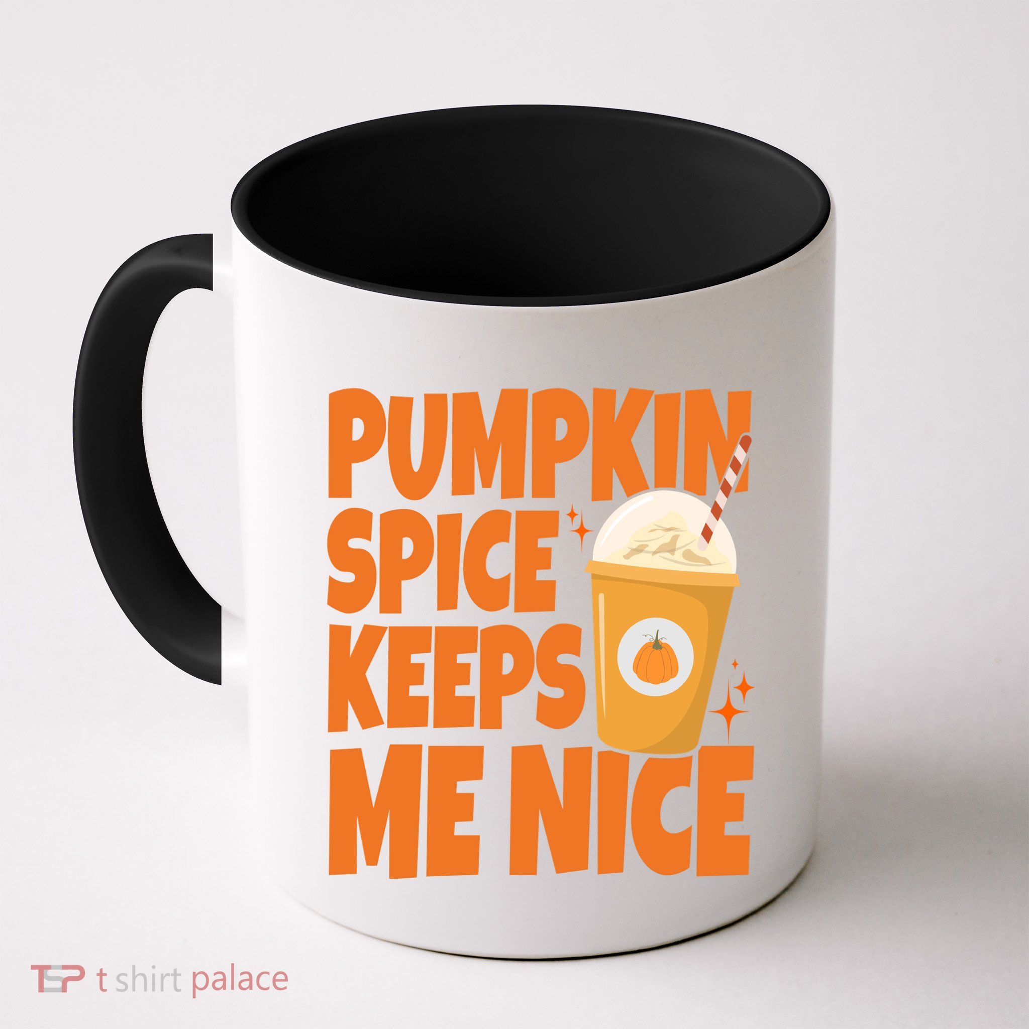 Pumpkin Spice Keeps Me Nice Coffee Lover Holiday Mug