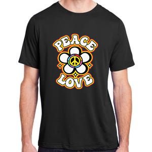 PEACE SIGN LOVE 60s 70s Tie Dye Hippie Costume Adult ChromaSoft Performance T-Shirt