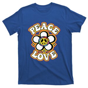 PEACE SIGN LOVE 60s 70s Tie Dye Hippie Costume T-Shirt