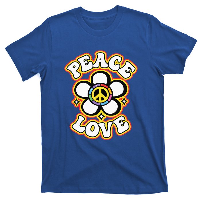 PEACE SIGN LOVE 60s 70s Tie Dye Hippie Costume T-Shirt