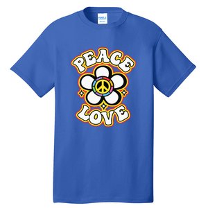 PEACE SIGN LOVE 60s 70s Tie Dye Hippie Costume Tall T-Shirt