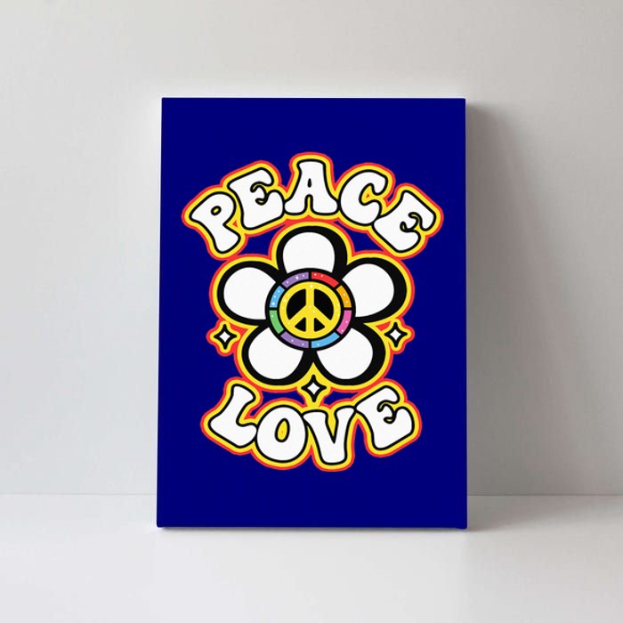 PEACE SIGN LOVE 60s 70s Tie Dye Hippie Costume Canvas