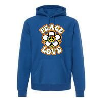 PEACE SIGN LOVE 60s 70s Tie Dye Hippie Costume Premium Hoodie