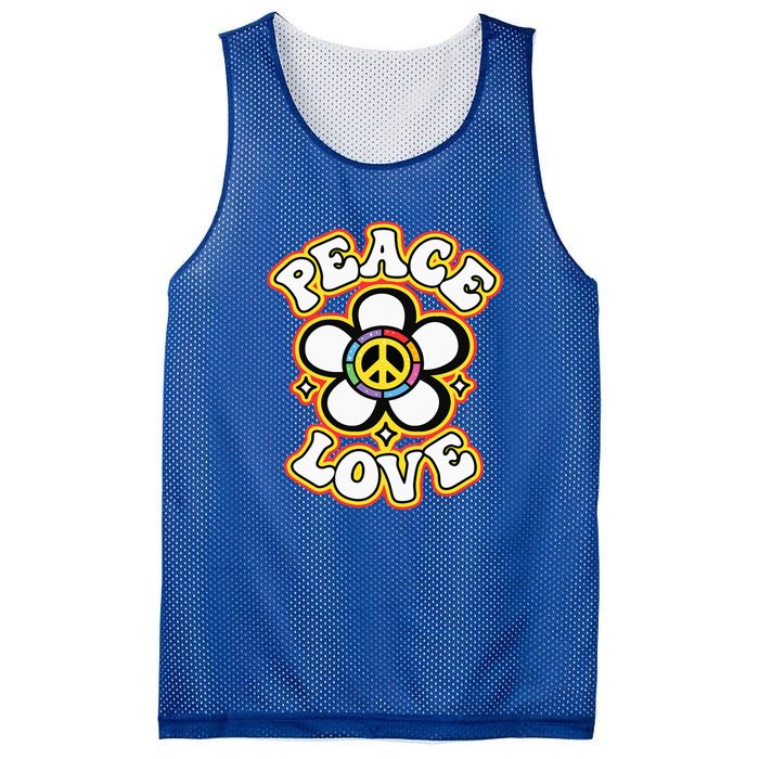 PEACE SIGN LOVE 60s 70s Tie Dye Hippie Costume Mesh Reversible Basketball Jersey Tank