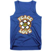 PEACE SIGN LOVE 60s 70s Tie Dye Hippie Costume Tank Top