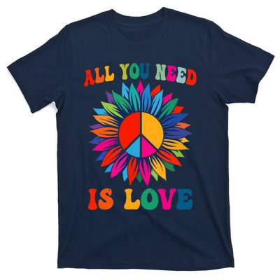 PEACE SIGN LOVE 60s 70s Tie Dye Hippie Costume T-Shirt