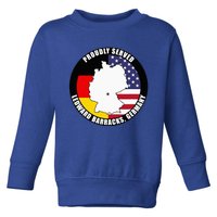 Proudly Served Ledward Barracks Germany Military Veteran Toddler Sweatshirt