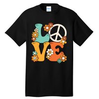 Peace Sign Love 60s 70s Costume Groovy Hippie Theme Party Tall T-Shirt