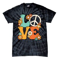 Peace Sign Love 60s 70s Costume Groovy Hippie Theme Party Tie-Dye T-Shirt