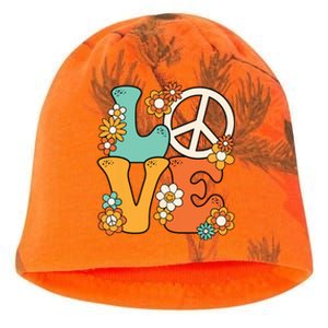 Peace Sign Love 60s 70s Costume Groovy Hippie Theme Party Kati - Camo Knit Beanie