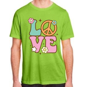 Peace Sign Love 60s 70s Costume Groovy Hippie Theme Party Adult ChromaSoft Performance T-Shirt