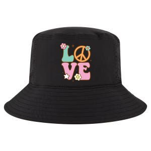 Peace Sign Love 60s 70s Costume Groovy Hippie Theme Party Cool Comfort Performance Bucket Hat