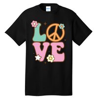 Peace Sign Love 60s 70s Costume Groovy Hippie Theme Party Tall T-Shirt