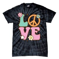 Peace Sign Love 60s 70s Costume Groovy Hippie Theme Party Tie-Dye T-Shirt