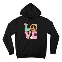 Peace Sign Love 60s 70s Costume Groovy Hippie Theme Party Tall Hoodie