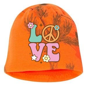 Peace Sign Love 60s 70s Costume Groovy Hippie Theme Party Kati - Camo Knit Beanie